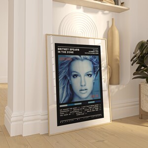 Britney Spears in the Zone Poster / Album Cover Poster / Room Decor