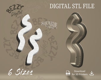 Digital STL File  | Polymer Clay Cutter File | Clay Cutter File | STL Download | STL Cutter | Abstrakt R