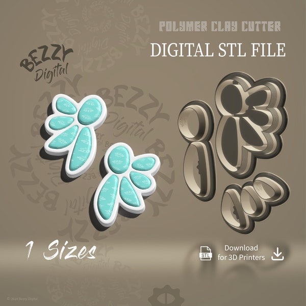 Digital STL File | Polymer Clay Cutter File | Clay Cutter File | STL Download | STL Cutters | Stl Polymer Clay Cutters | Sikari