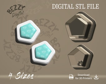 Digital STL File | Polymer Clay Cutter File | Clay Cutter File | STL Download | STL cutters | Stl polymer clay cutters | Emboss D