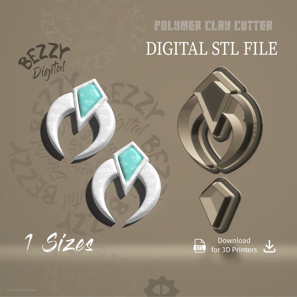 Digital STL File  | Polymer Clay Cutter File | Clay Cutter File | STL Download | STL Cutter | Stl Polymer Clay Cutter | Drifa
