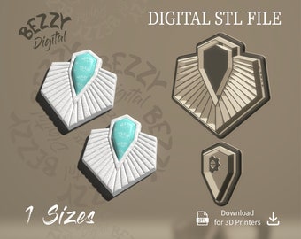 Digital STL File | Polymer Clay Cutter File | Clay Cutter File | STL Download | STL Cutters | Stl Polymer Clay Cutters | Aurora Stone