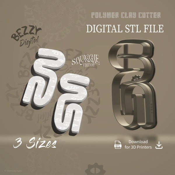 Digital STL File | Polymer Clay Cutter File | Clay Cutter File | STL Download | STL cutters | Abstract O