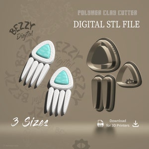 Digital STL File | Polymer Clay Cutter File | Clay Cutter File | STL Download | STL Cutters | No