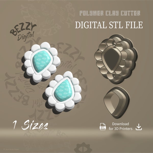 Digital STL File | Polymer Clay Cutter File | Clay Cutter File | STL Download | STL cutters | Indi N