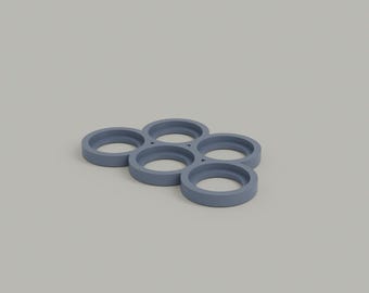 Movement Tray for Miniatures - 3+2 for 25mm, 28mm, 32mm, or 40mm Bases.