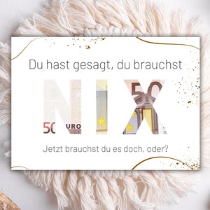Regalo perfecto de última hora: póster de regalo de dinero hecho por ti mismo: “¡Querías dinero!” Descarga instantánea, personalizable e ideal para un cumpleaños