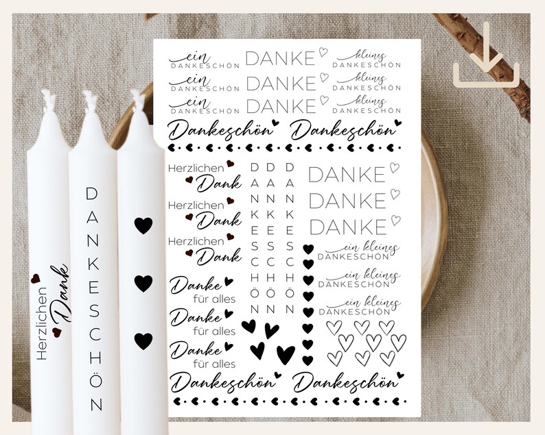 Dankesgeschenk für Erzieherinnen: Kreative Kerzenvorlagen mit liebevollen Sprüchen zum Bedanken bei Erzieherinnen, die immer für Ihre Kinder da sind.