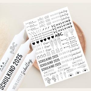 DIY candle tattoo for school enrollment | PDF template for the start of school: gifts or souvenirs for schoolchildren for the start of school or for the school cone