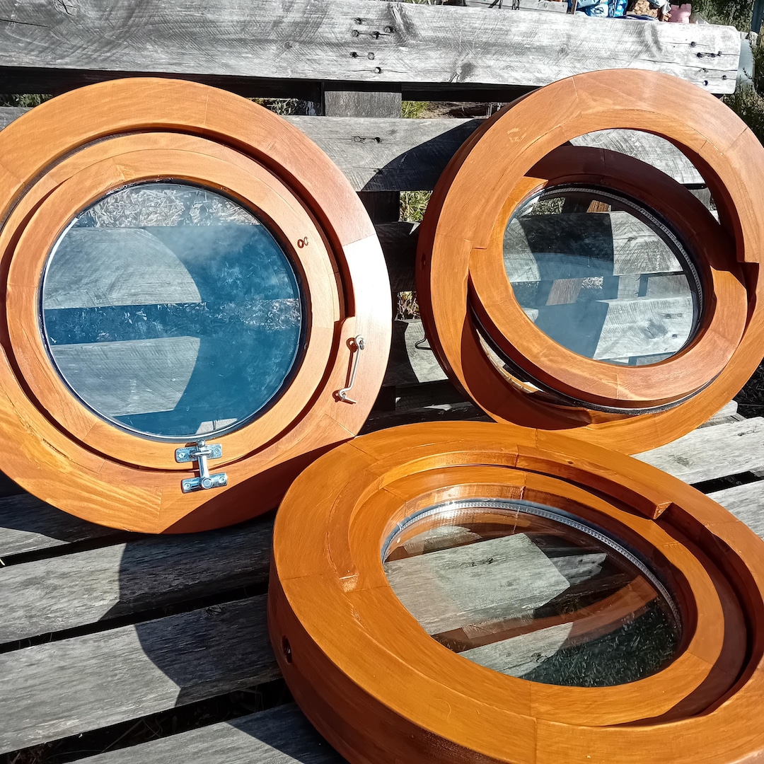 Round Hardwood Window, Handmade to Order - Etsy