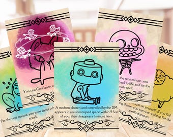 Wild Magic Cards: DND 5e Game Master Resource (Digital Download)