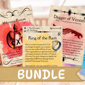 Paquete de más de 400 cartas de objetos de DND [PNG] - Acceso de por vida - DND 5e, recurso de Game Master - Descarga digital