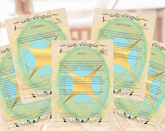 Eldritch Knight Fighter Spell Cards: DND 5e, 120+ PNGs (Digital Download)