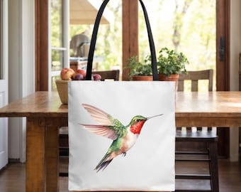 Hummingbird Tote Bag For Woman Travel Bag Travel Tote Bag For Teacher Gifts Travel Gifts Farmers Market Bag Travel Accessories Book Bag
