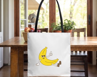Cute Banana Tote Bag For Woman Travel Bag Travel Tote Bag For Teacher Gifts Travel Gifts Farmers Market Bag Travel Accessories Book Bag