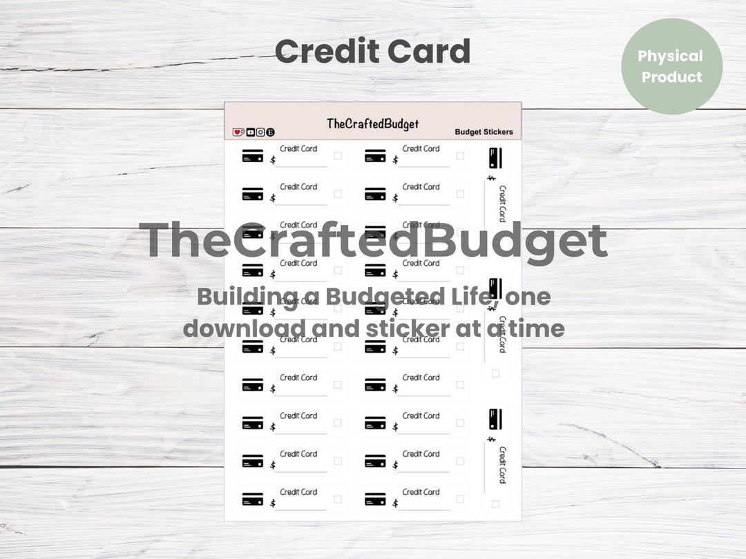 Credit Card Bill Due Planner Stickers | 7x9 Erin Condren | Big Happy ...