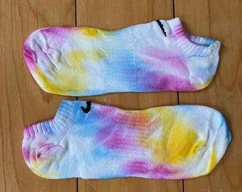 Nike No-Show Socks Batik DIY / Tie-Dye Colorful | Handmade Women's / Men's / Children's Socks - Individual