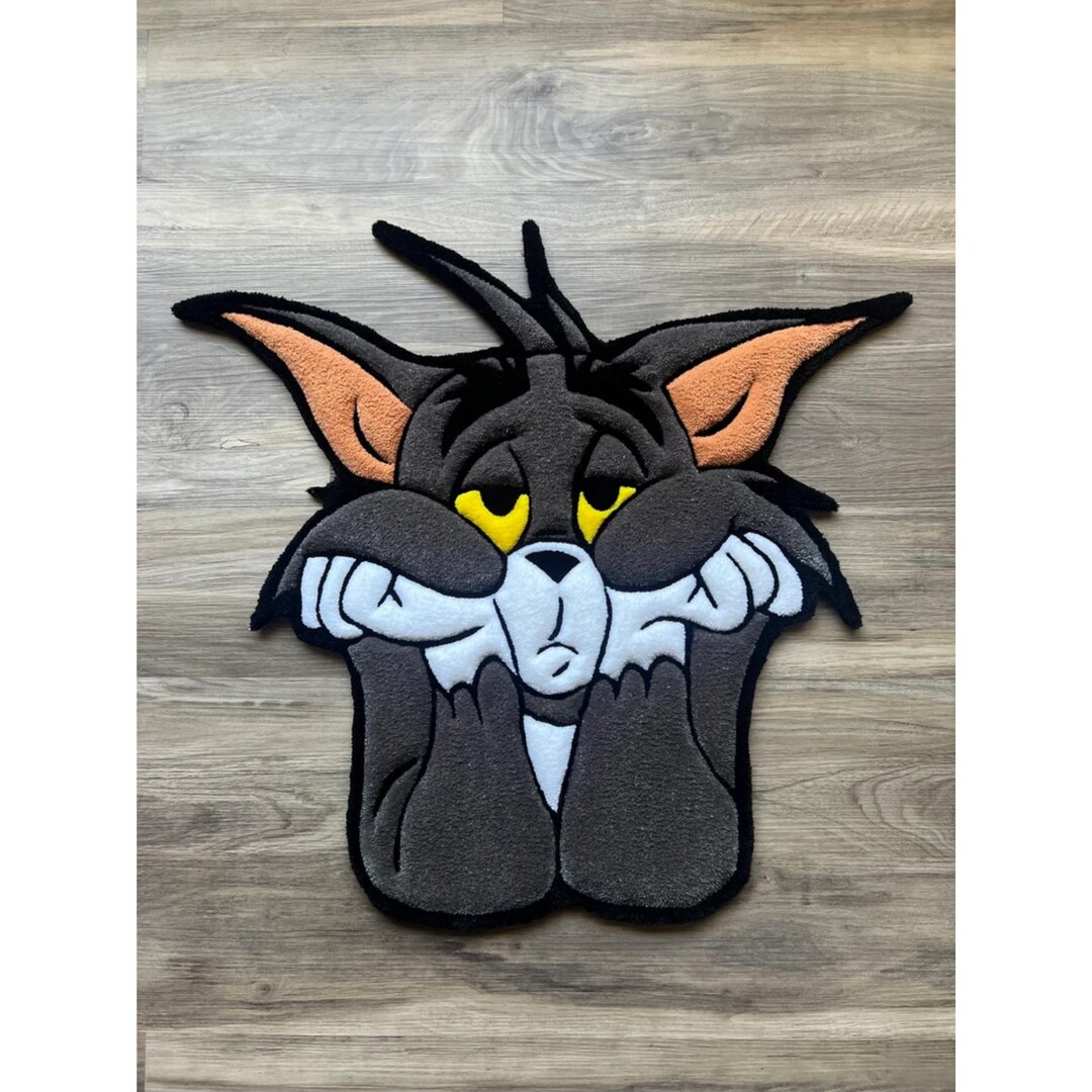 Tom the Cat Custom Tufted Rug Handmade Tufting Rugs 3d Rug Tufting