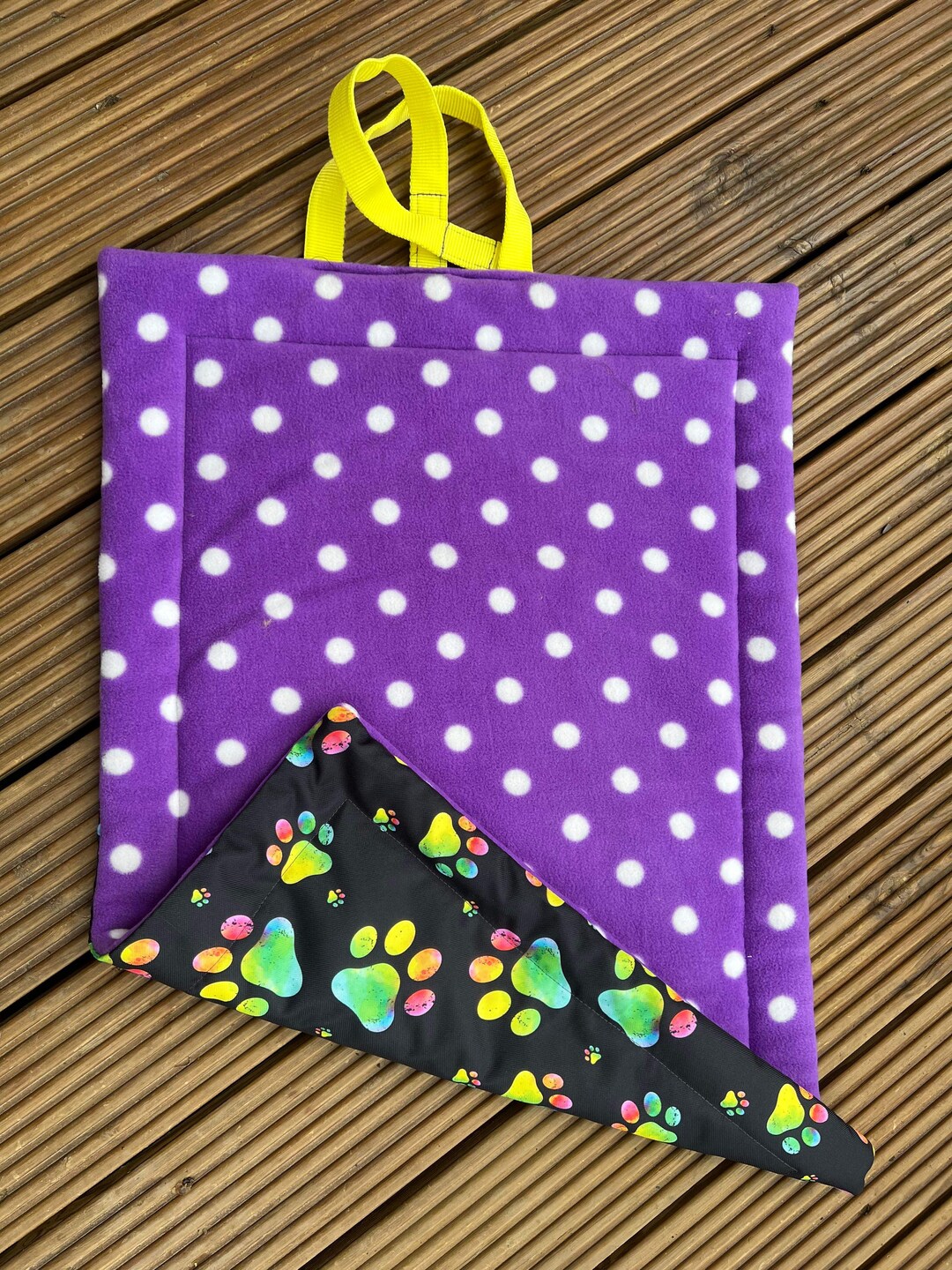 Dog Travel Mat/waterproof Mat/rolled Travel Dog Journey /paw Print