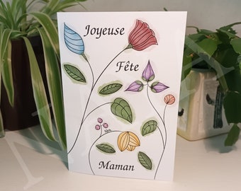Carte Fête des Mères - Bouquet Imaginaire