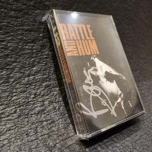 U2 Rattle And Hum Cassette SIGNED By Bono - (Very Rare)