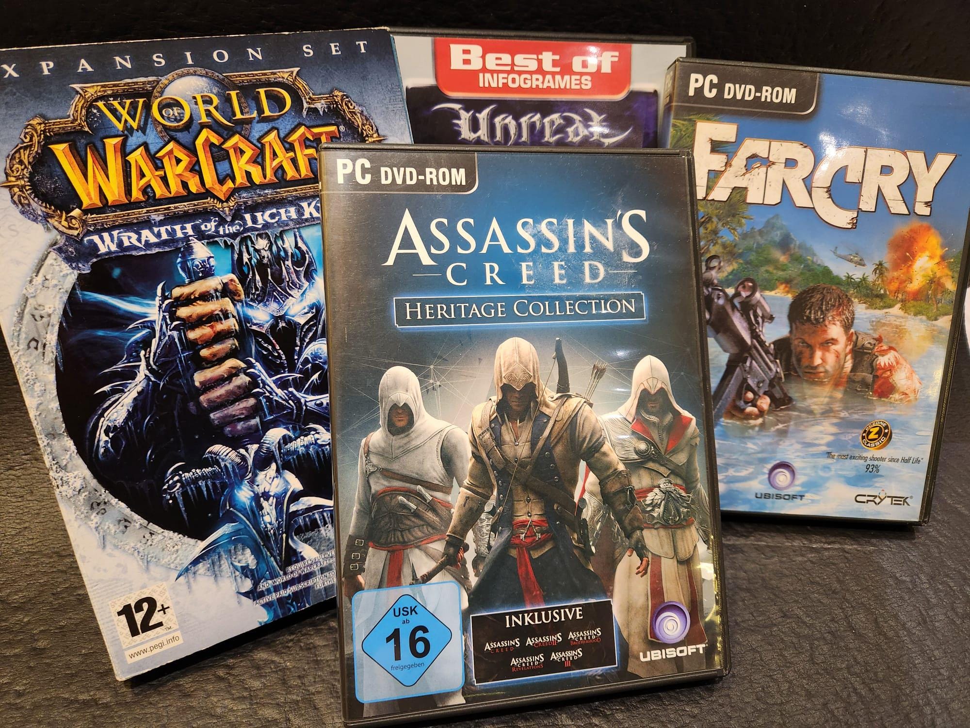 Assassins Creed Heritage Collection Ubisoft + Warcraft, FarCry, Unreal Etc. (PC Games Bundle)