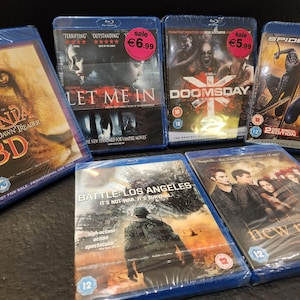 Rare Blu-Ray Sealed Horror Action Adventure Movies (6 in Total)