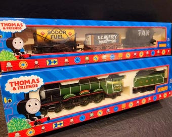 Very Rare HORNBY Thomas & Friends Flying Scotsman (R9098) + (R9091) ‘HOLY GRAIL of Thomas’