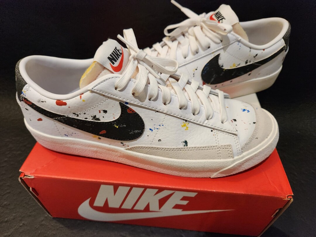 blazer low 77 paint splatter