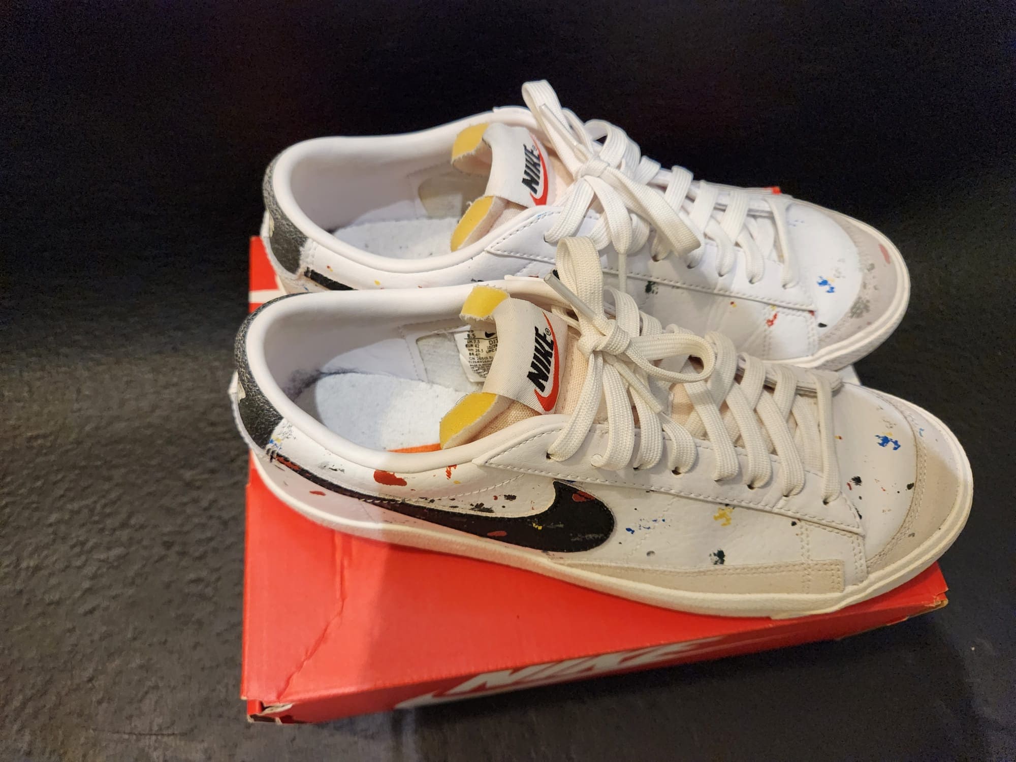 blazer low 77 paint splatter