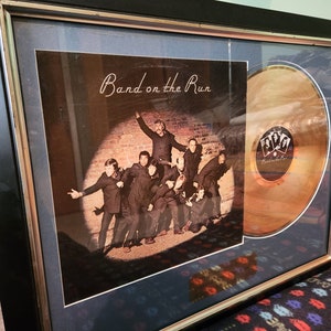 Super Rare Paul McCartney & Wings - 'Band on the Run' Framed Vinyl (1 of 1)