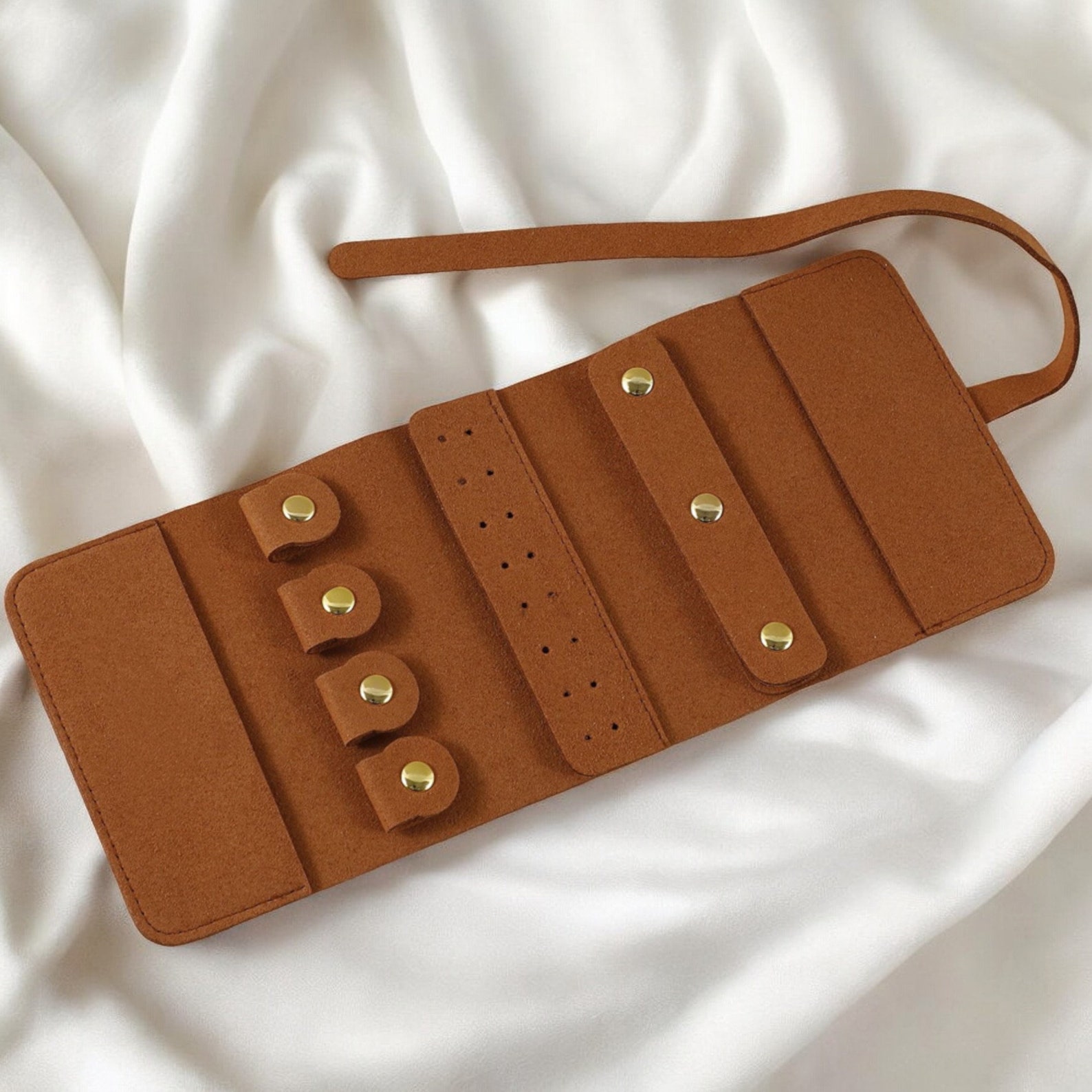 Trendy Portable Jewellery Roll, Rollable Jewellery Organiser, Foldable ...