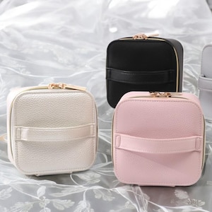 Jewellery Storage Bag, Jewellery Case, Foldable Jewellery Wrap, Women’s Accessory Pouch, Jewellery Leather Bag, Organiser for Jewellery