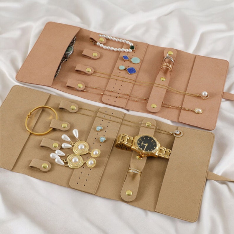 Trendy Portable Jewellery Roll, Rollable Jewellery Organiser, Foldable ...