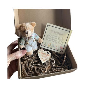Get Well Soon Gift Box: Teddy Bear, Floral Card, Pocket Hug image 12