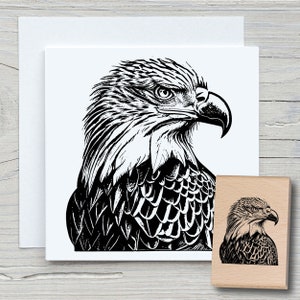 Stempel Adler - DIY Motivstempel zum basteln von Karten, Papier, Stoffen - Tiere, Tierstempel, Greifvogel