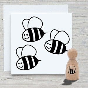 Timbro Cono Bumblebee Micro - Timbro con motivo fai-da-te per realizzare cartoline, carta, tessuti - felicità, insetti, animali