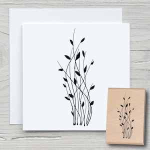 Stempel Grashalme - DIY Motivstempel zum basteln von Karten, Papier, Stoffen - Floral, Schilf, Blätter