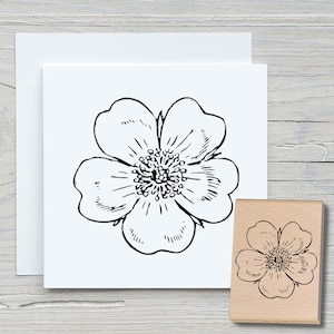 Stempel Blümeli 01 - DIY Motivstempel zum basteln von Karten, Papier, Stoffen - Floral, Blumen, Blume