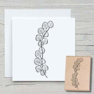 Stempel Eukalyptus - DIY Motivstempel zum basteln von Karten, Papier, Stoffen - Floral, Blumen, Koala