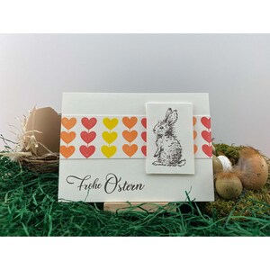 Stempel Puschelhase DIY Motivstempel zum basteln von Karten, Papier, Stoffen Ostern, Osterfest, Kaninchen Bild 8