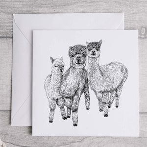 Alpaca-stempel DIY-motiefstempel voor het maken van kaarten, papier, stoffen dierenstempel, dieren, lama afbeelding 6