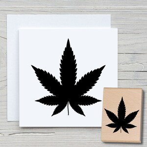 Sello de cáñamo - Sello con motivo DIY para hacer tarjetas, papel, telas - florales, flores, plantas