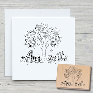 Time-out-stempel - DIY-motiefstempel voor het maken van kaarten, papier, stoffen - hobby, wellness, rust