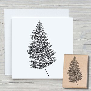 Stempel Farn echt - DIY Motivstempel zum basteln von Karten, Papier, Stoffen - Floral, Blumen, Kondulenz