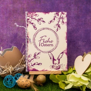 Stempel Hasenkopf DIY Motivstempel zum basteln von Karten, Papier, Stoffen Ostern, Osterfest, Osterhase Bild 7