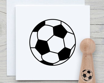 Stempel Kegel Fußball Mini - DIY Motivstempel zum basteln von Karten, Papier, Stoffen – Soccer,Sportart,Spielen