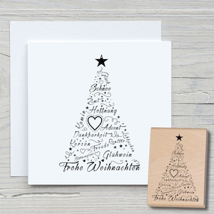 Timbre police de sapin - Tampon à motif DIY pour confectionner des cartes, du papier, des tissus - Noël, cartes de Noël, Avent