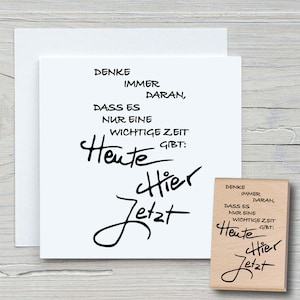Stempel Onthoud altijd - DIY-motiefstempel voor het maken van kaarten, papier, stoffen - spreukstempels, spreuken, citaten
