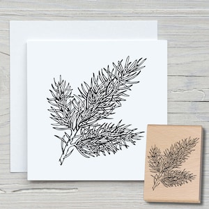 Stempel Pinie - DIY Motivstempel zum basteln von Karten, Papier, Stoffen - Pflanzen floral Bäume